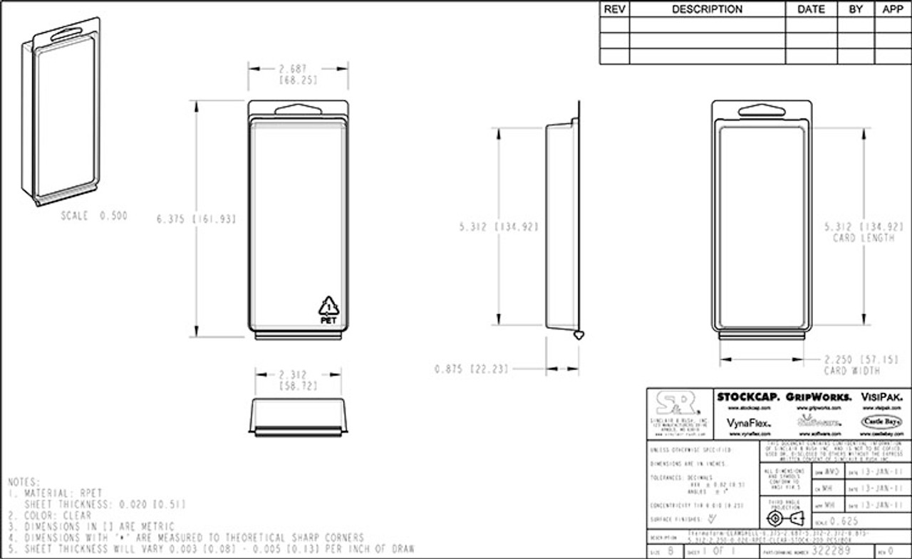 322289 - Stock Clamshell Packaging
